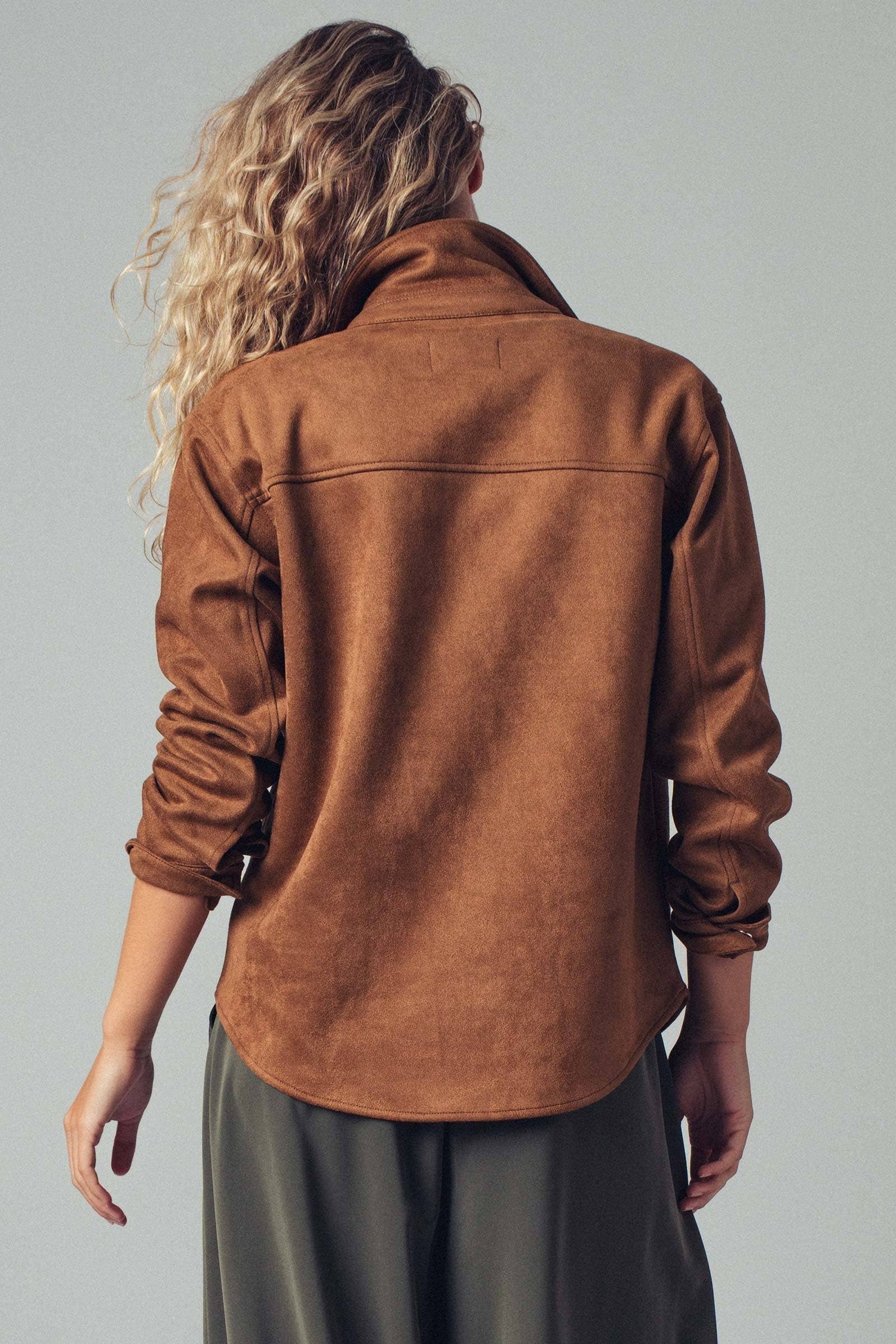 Saddlebrook Suede Shirt Jacket