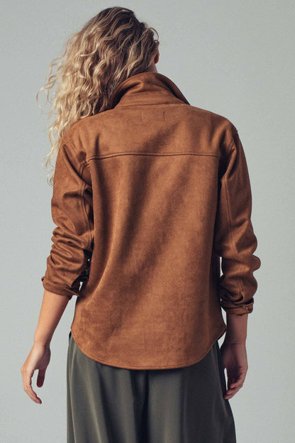 Saddlebrook Suede Shirt Jacket