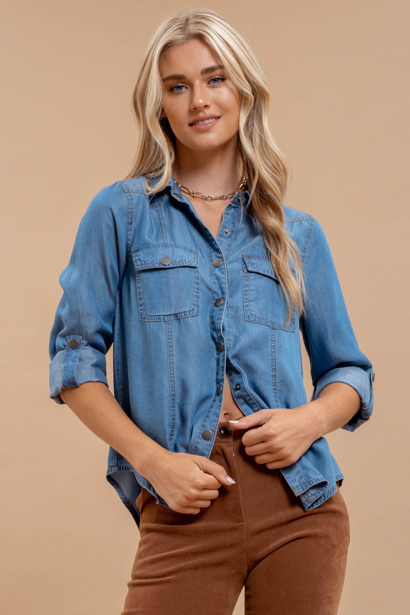 Dolly Denim Western Shirt