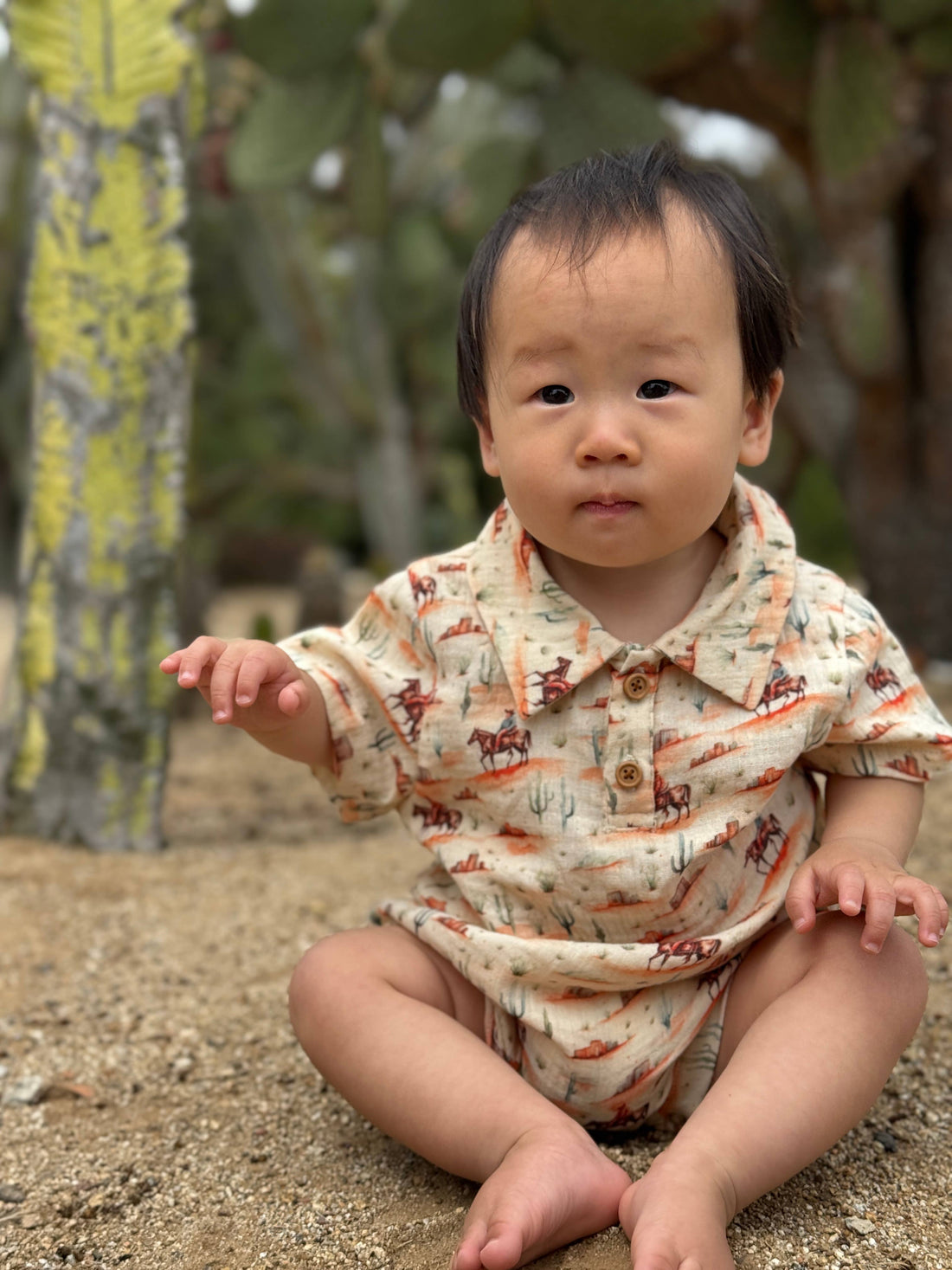 Little Desert Rider Romper