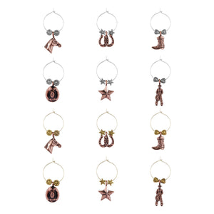 12-Piece Saddle Up Wine Charms