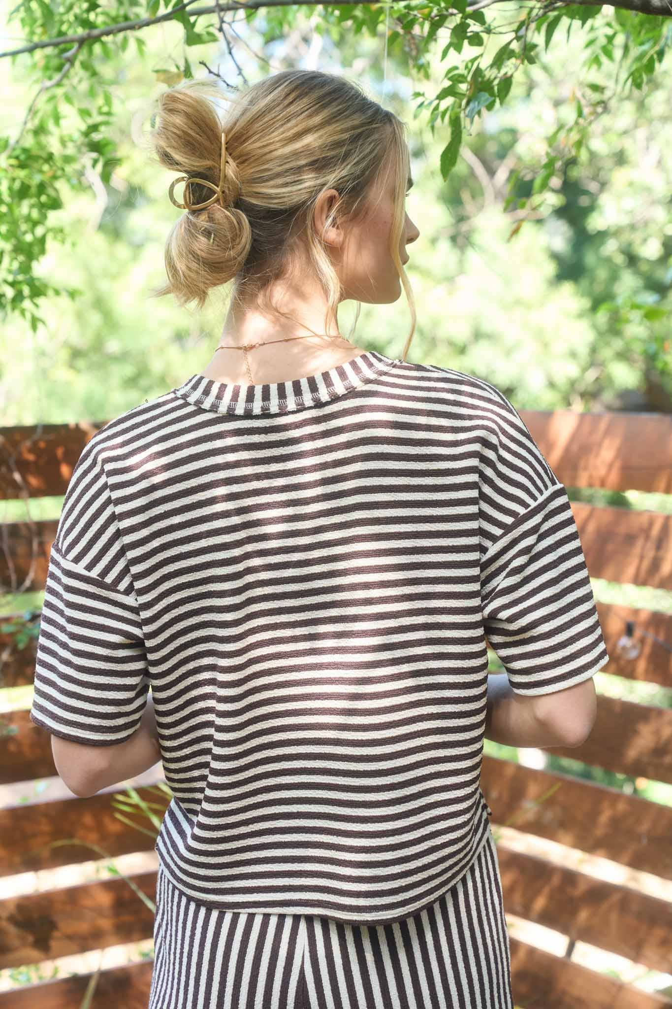 Saddleback Stripe Top