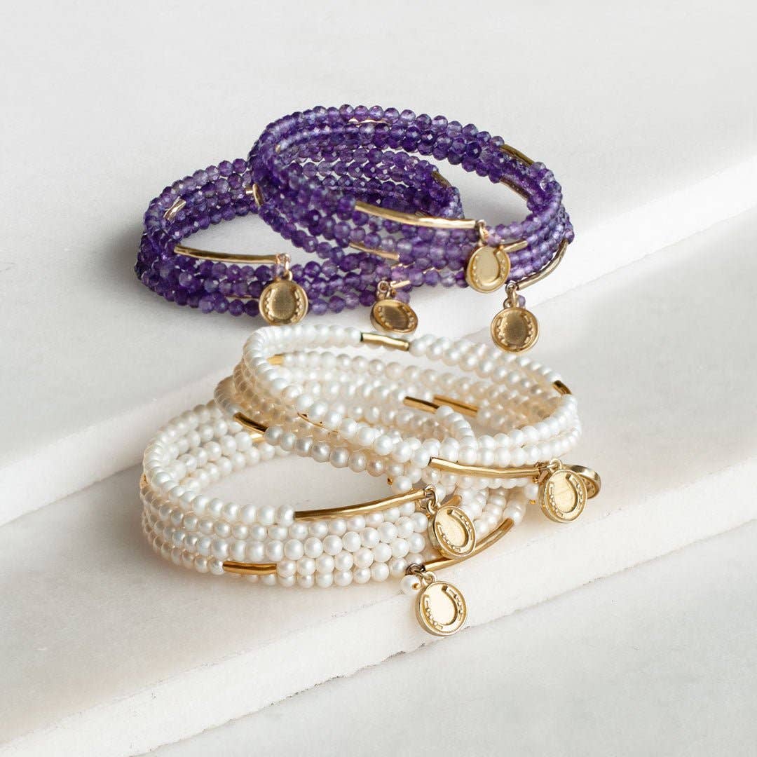 Prism - Linea Pearl Equestrian Earring