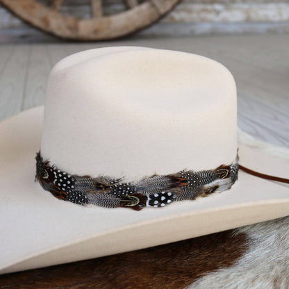 Spotted Eagle Western Feather Hat Band