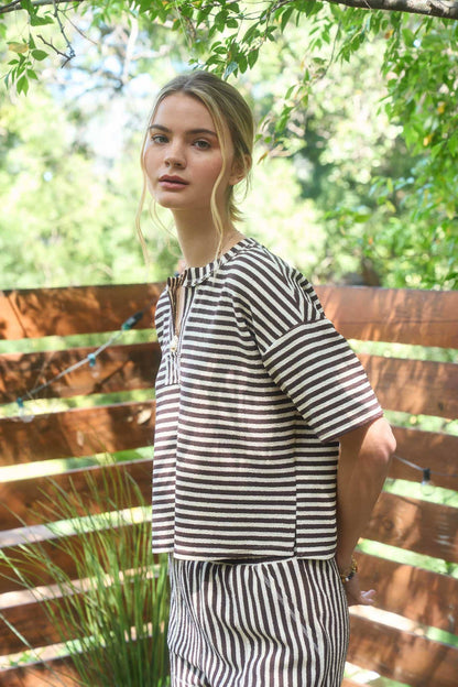 Saddleback Stripe Top