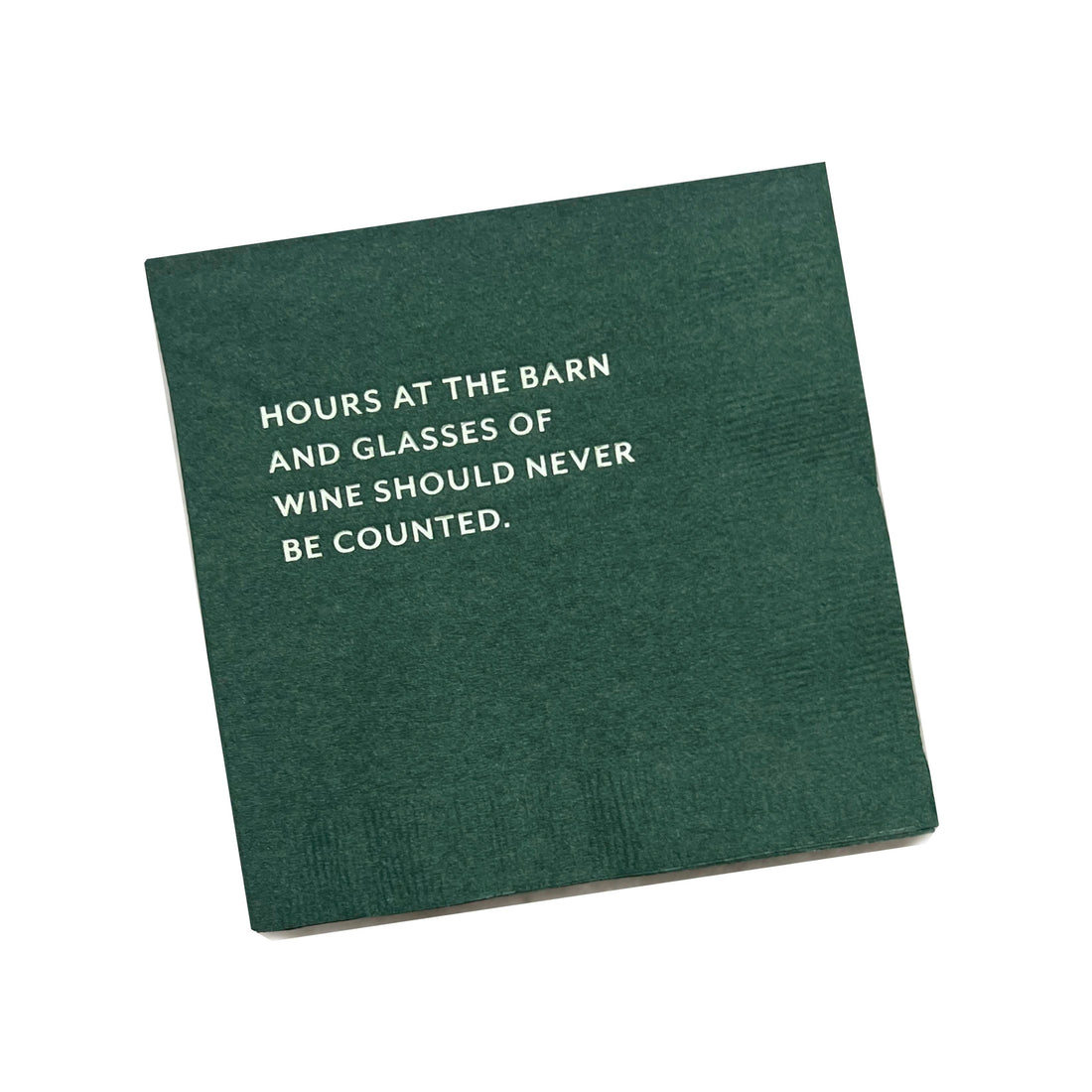 &quot;Never Count&quot; Cocktail Napkins