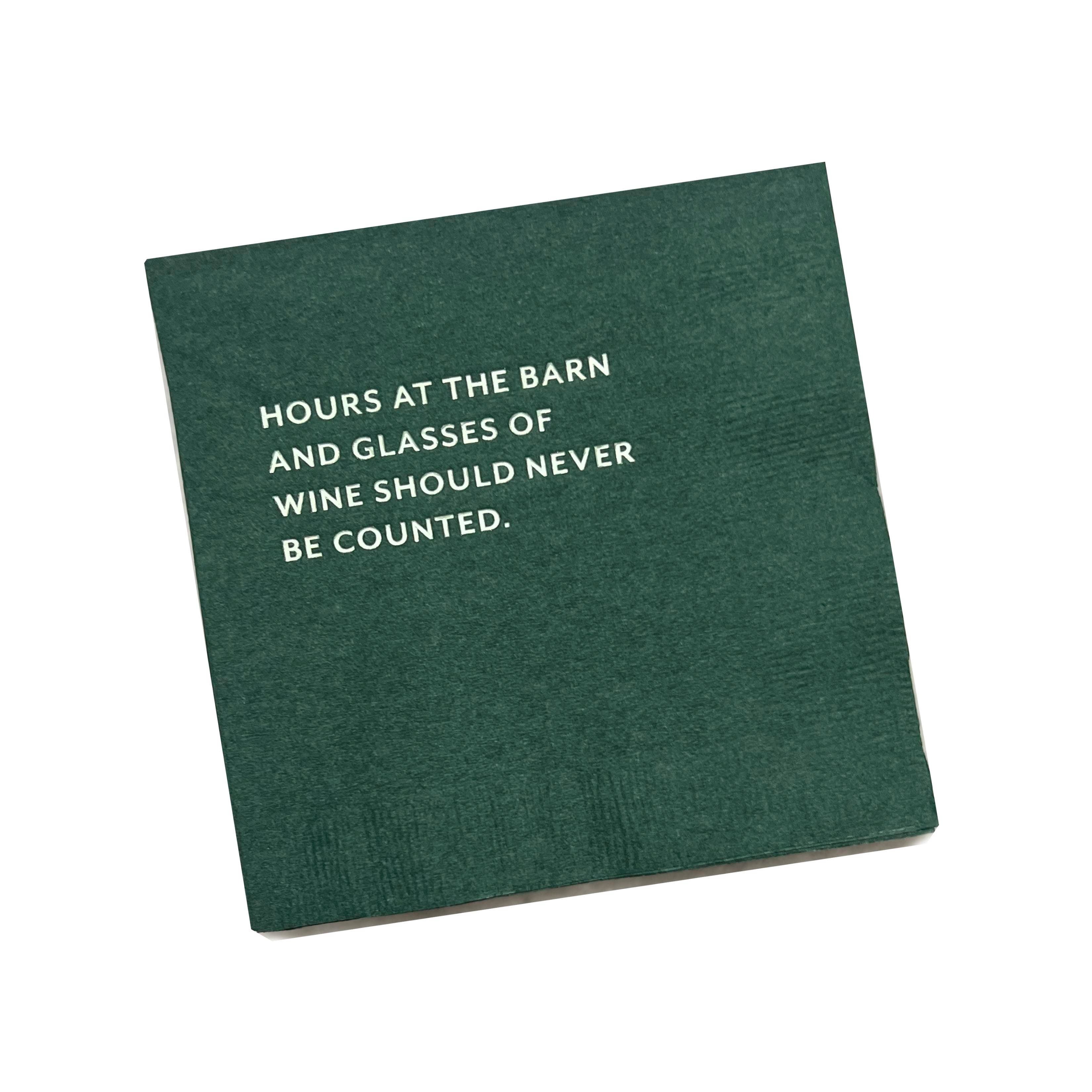 &quot;Never Count&quot; Cocktail Napkins