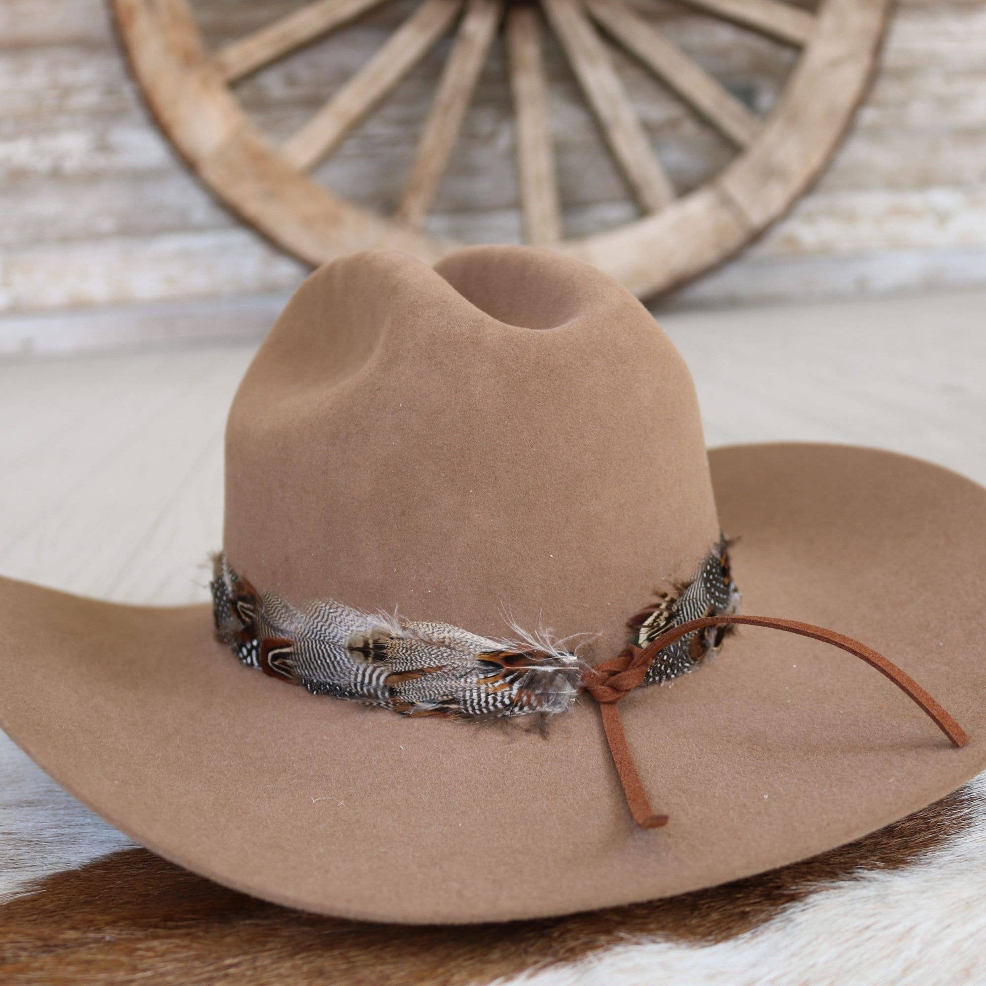 Spotted Eagle Western Feather Hat Band