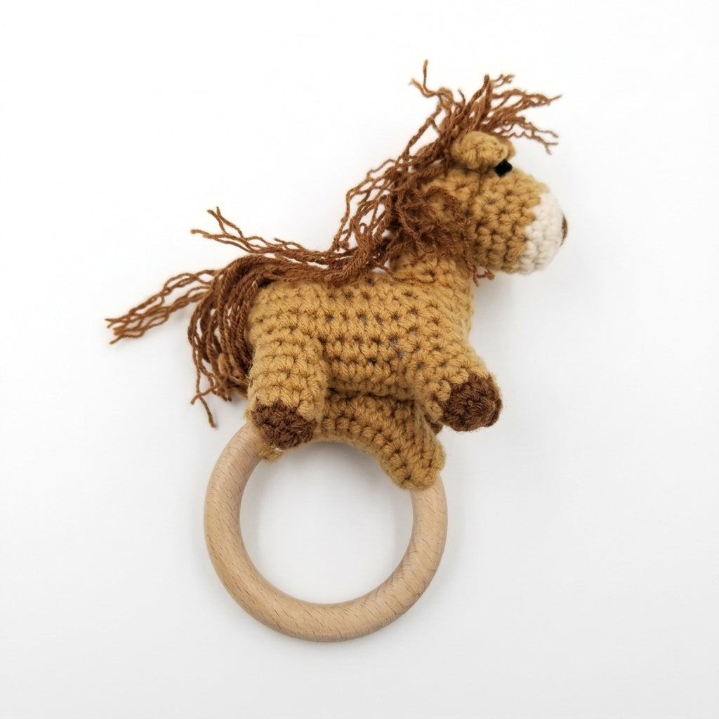 The Little Ranch Horse Crochet Rattle