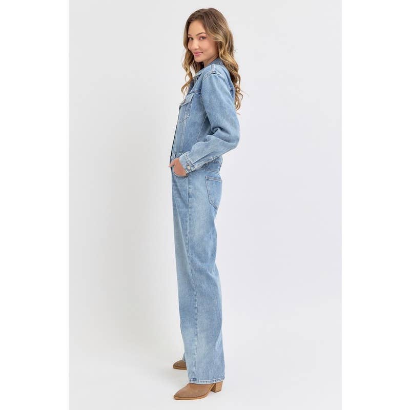 Denim Drift Jumpsuit