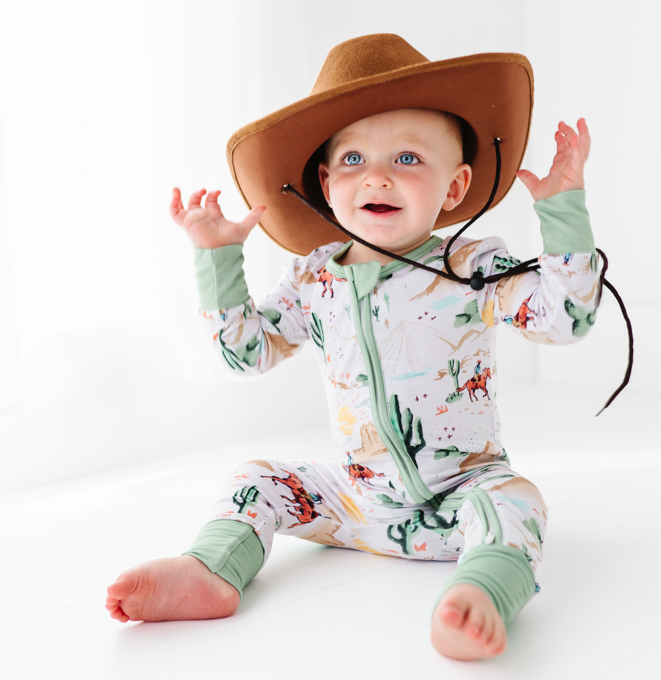 Bamboo Pajamas - Bamboo Sleeper  - Billy Western Cowboy Baby