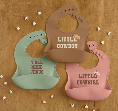 The Little Cowboy Silicone Bib