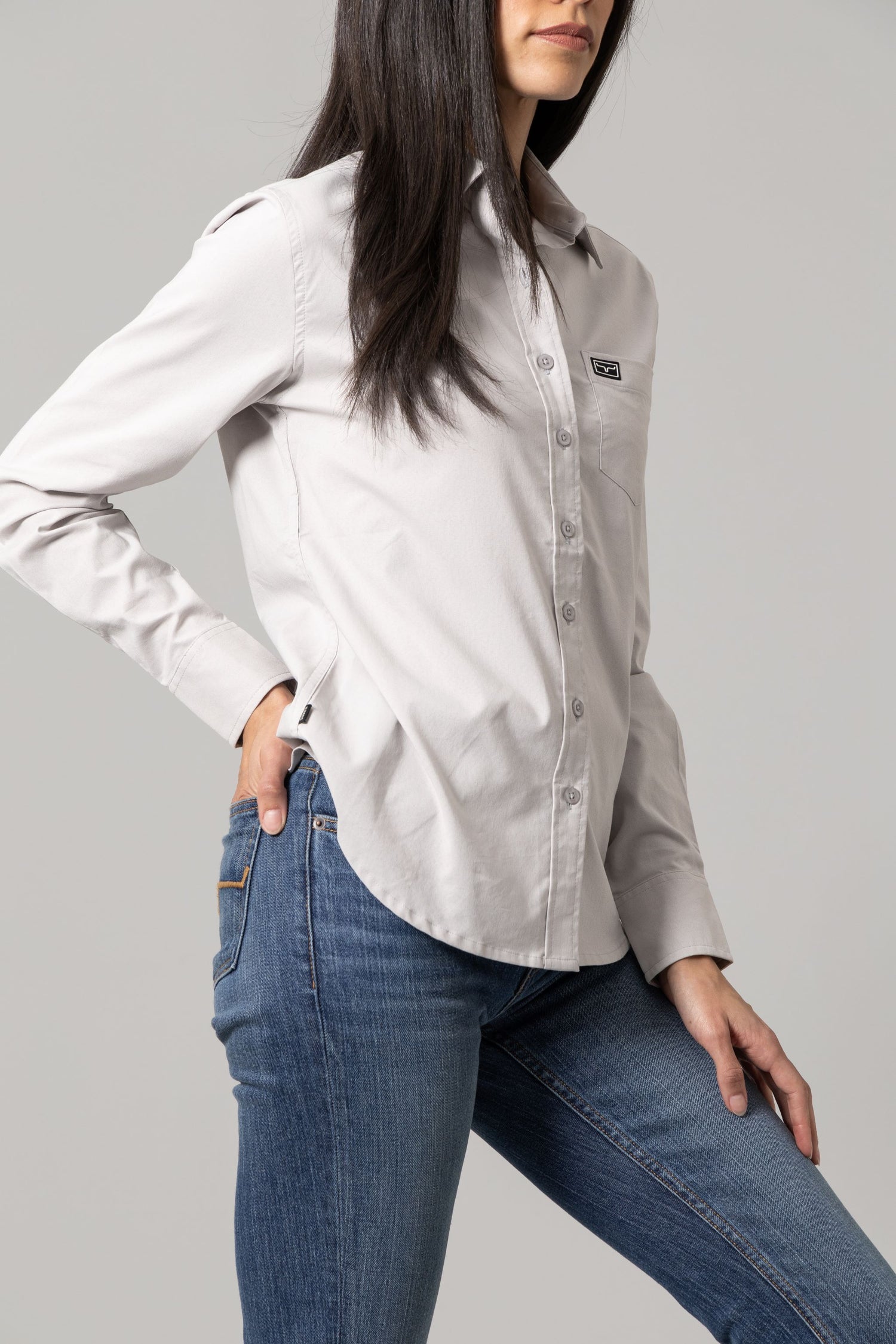 Kimes Ranch Linville Long Sleeve, Silver