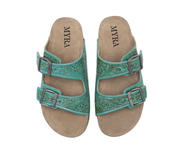 Verdent Ranges Hand-tooled Sandals