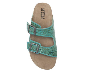 Verdent Ranges Hand-tooled Sandals