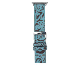 Fister Turquoise Leather Watch Band