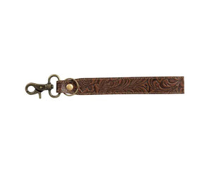 Classic Country Hand-Tooled Key Fob