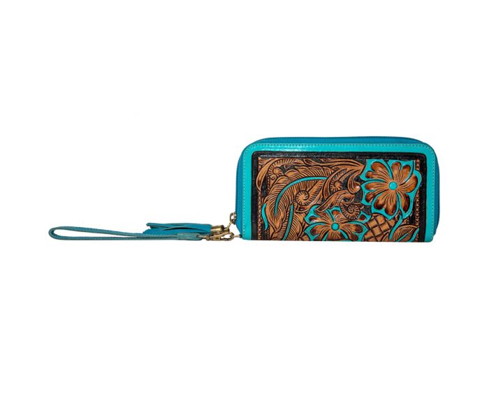 Creek Blossom Hand-tooled Wallet