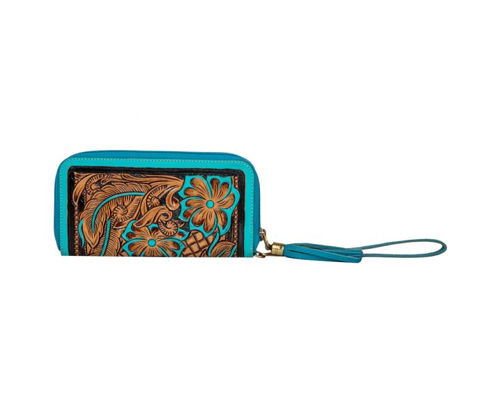 Creek Blossom Hand-tooled Wallet