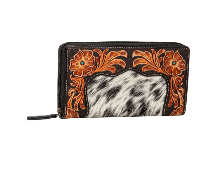 Rose of the Desert Hand-tooled Wallet