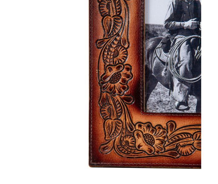 This Moment in Time Hand-tooled Photo Frame