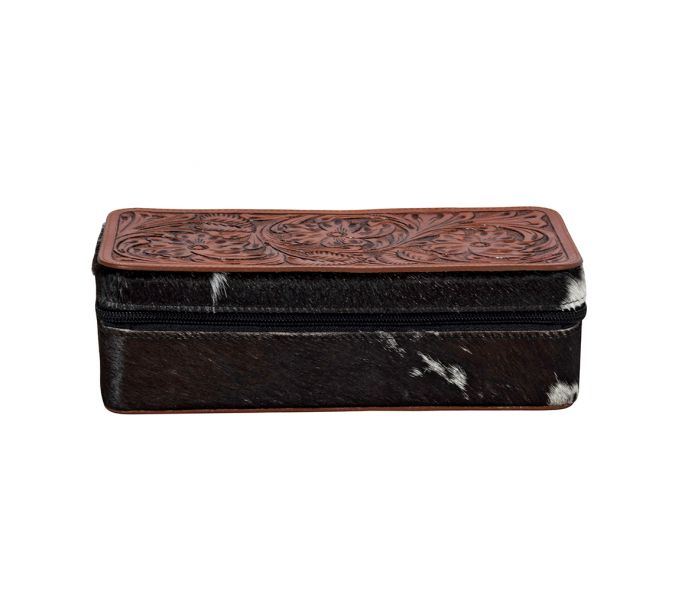 Tilly Bluff Rectangle Hair-on Hide Jewelry Box