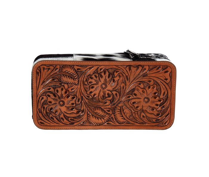 Tilly Bluff Rectangle Hair-on Hide Jewelry Box