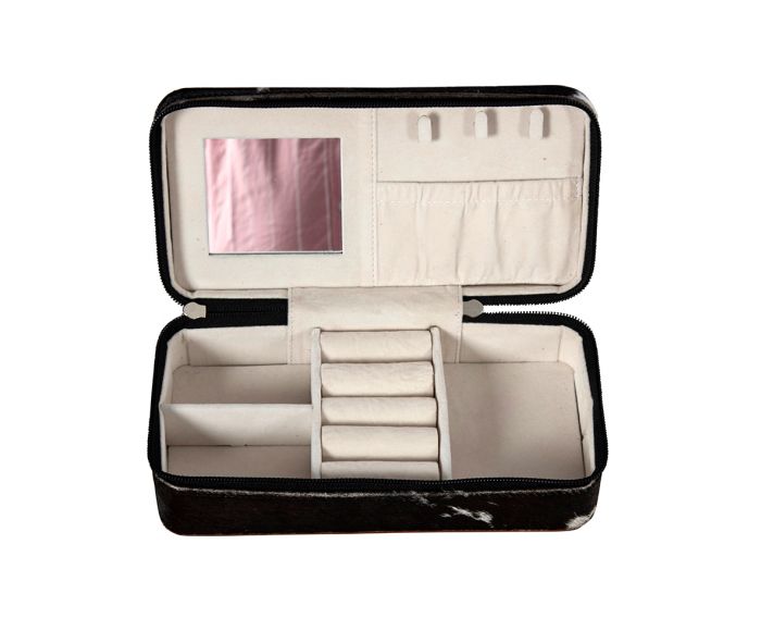 Tilly Bluff Rectangle Hair-on Hide Jewelry Box