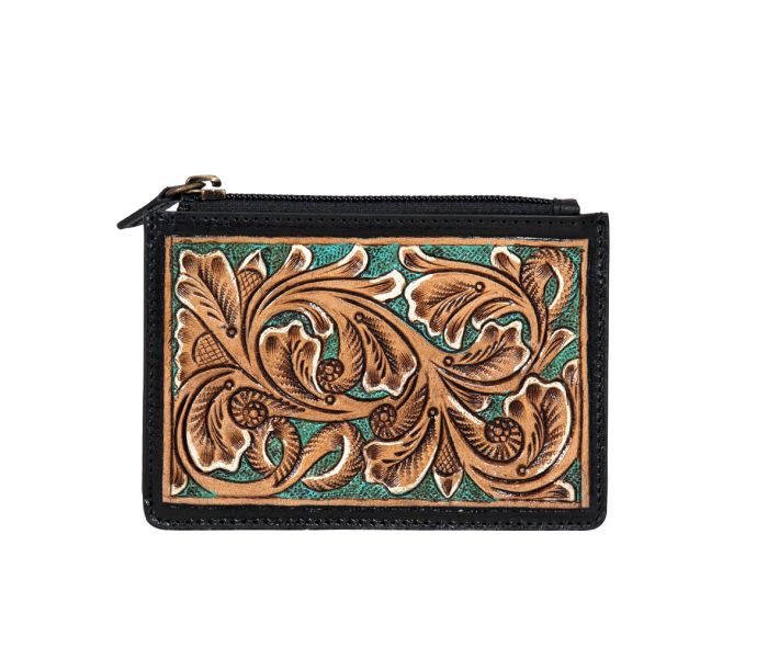 Prairie Dusk Hand-tooled Card Holder