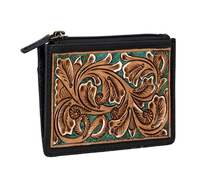 Prairie Dusk Hand-tooled Card Holder