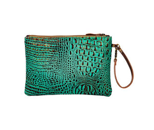 Sipala Hand-tooled Clutch Bag