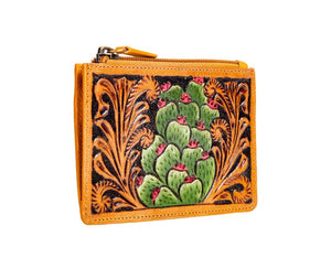 Spring Treasures Hand-tooled Credit Card Holder