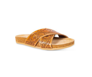 Gracie Hand-tooled Sandals