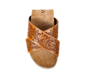 Gracie Hand-tooled Sandals