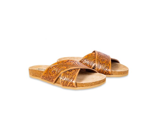 Gracie Hand-tooled Sandals