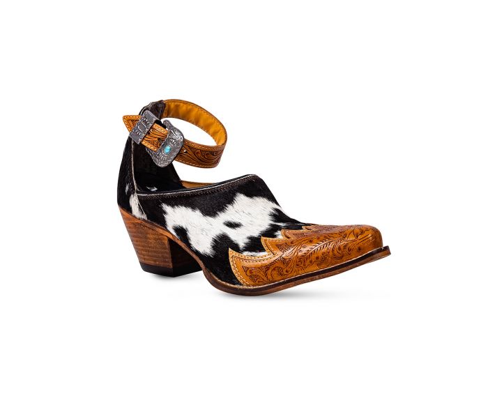 Zora Canyon Hair-on Hide Mules