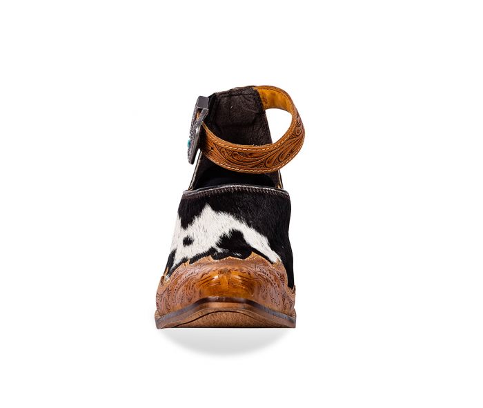 Zora Canyon Hair-on Hide Mules