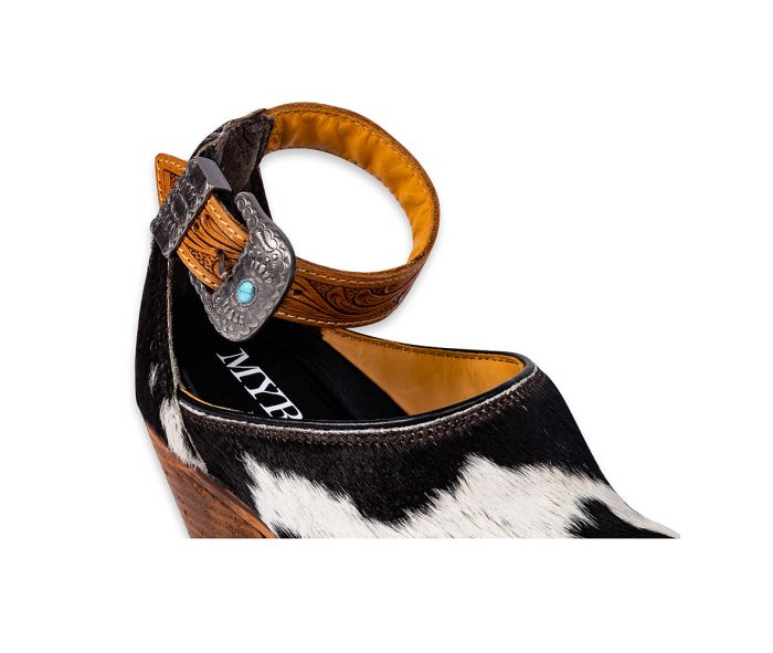 Zora Canyon Hair-on Hide Mules