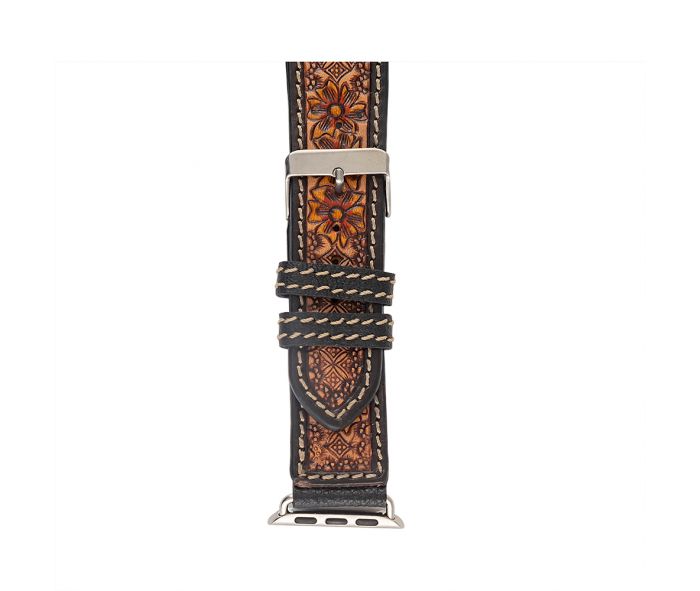 Tyler Springs Hand-tooled Leather Watchband