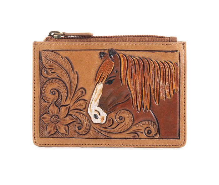 Caballo Mio Credit-Card Holder in Caramel