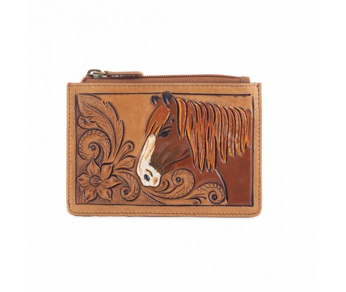 Caballo Mio Credit-Card Holder in Caramel