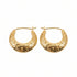 Gold hoop earrings