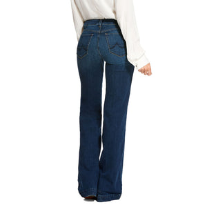 Trouser Mid Rise Stretch Kelsea Wide Leg Jean