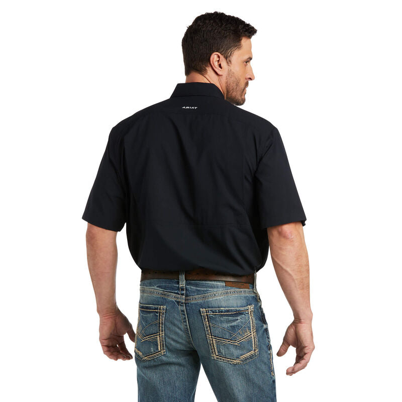 Ariat Mens Ventek Classic Shortsleeve Shirt Black