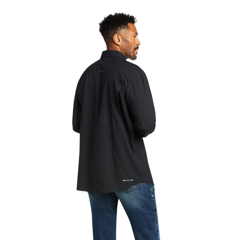 Ariat Mens VentTEK Outbound Classic Fit Shirt-Black