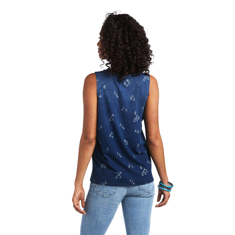 Ariat Womens District Tank Indigo