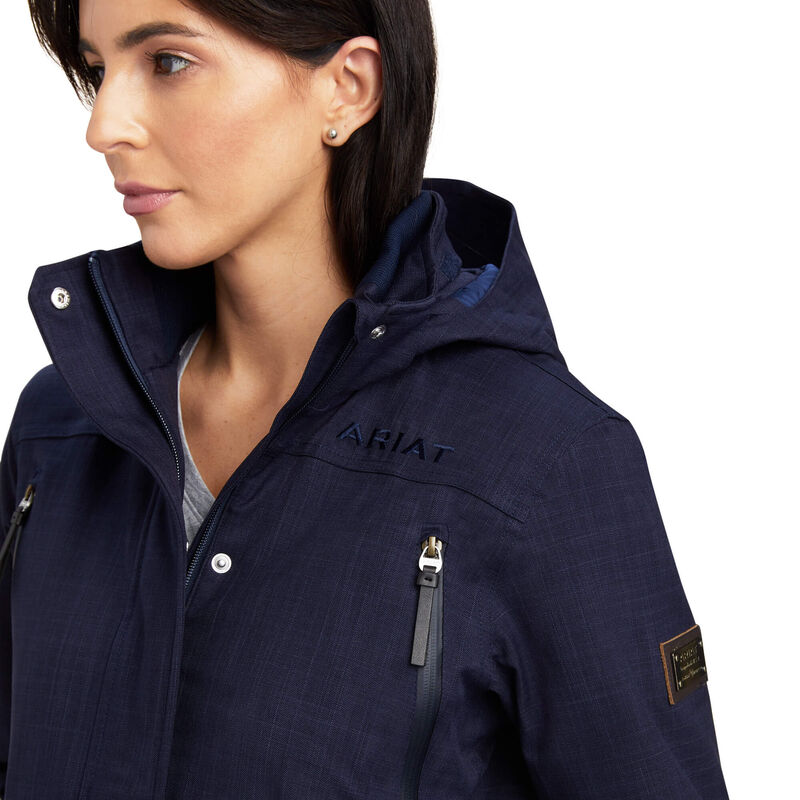 Ariat Womens Sterling Insulated H20 Parka Navy Heather