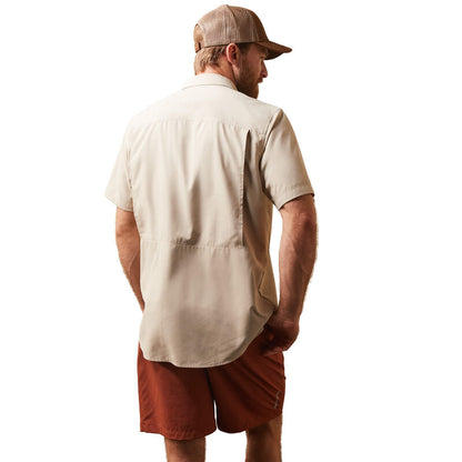 Ariat Venttek Outbound Shortsleeve Fitted Shirt- Oxford Tan