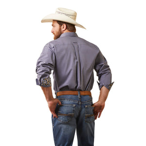 Ariat Mens Wrinkle Free Solid Pinpoint Oxford Classic Fit Shirt