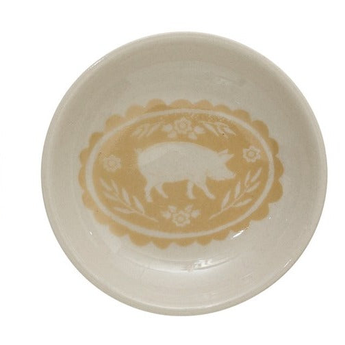 3" Round Plate With Animal